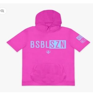 Baseball Lifestyle 101/BSBL-SZN Youth XL Short Sleeve Hoodie V2